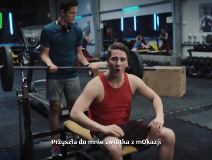 mOkazje w mBanku reklamowane na siłowni