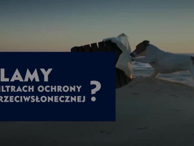 Nivea Sun reklamowany jako ochrona słoneczna zapobiegająca zniszczeniu ubrań