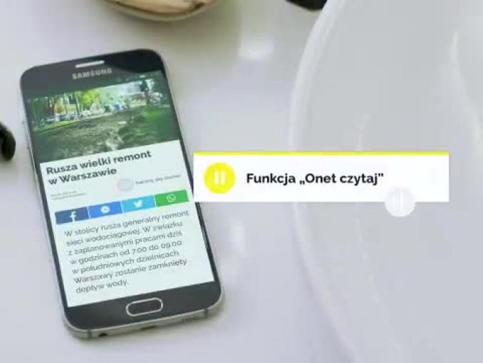 Jarosław Kużniar goli się w spocie aplikacji Onetu z opcją Onet Czytaj