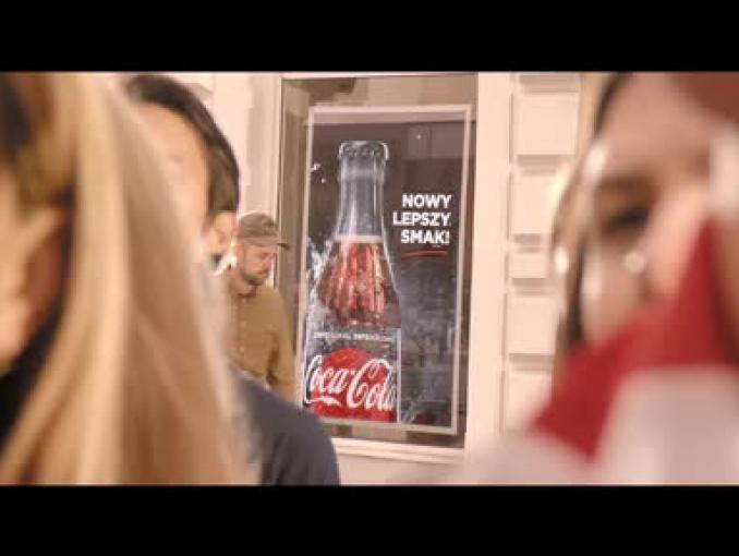 Robert Lewandowski i kibice w kampanii Cola-Cola Zero Cukru 