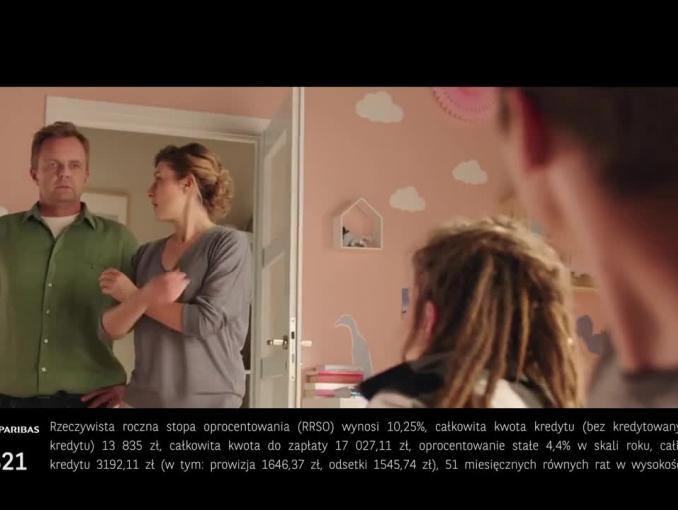 Kredyt gotówkowy Wszystko Gra w BGŻ BNP Paribas - spot z rodzicami i córką