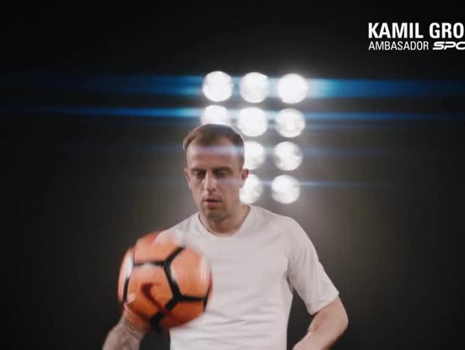 Kamil Grosicki reklamuje Sport.pl i aplikację Sport.pl Live