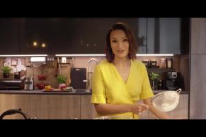 Anna Starmach reklamuje „kuchnię zaprojektowaną ze smakiem” w Leroy Merlin