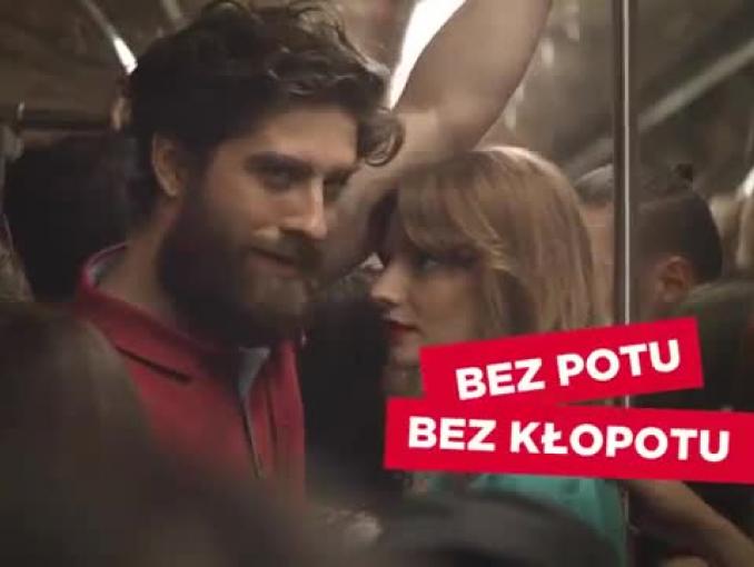 „Bez potu, bez kłopotu” - reklama antyperspirantów Hidrofugal