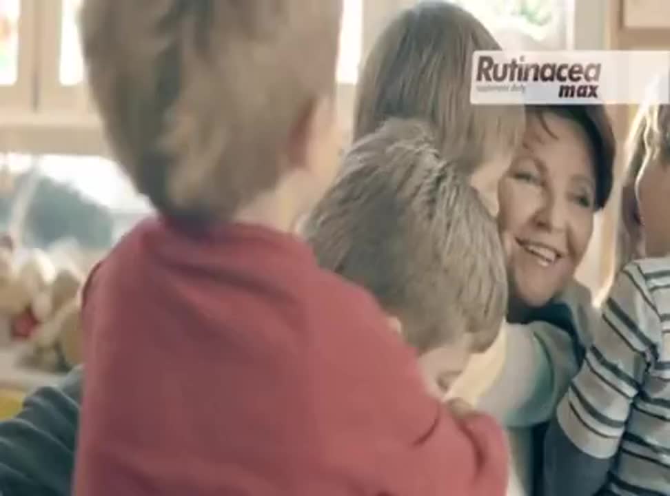 Rutinacea Max - reklama z Jolantą Kwaśniewską i dziecmi