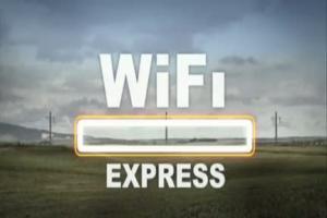 ING Bank Slaski - reklama przelewów w WiFi Expressie