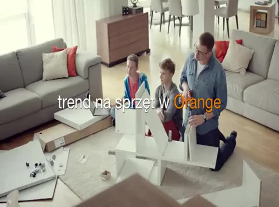 Meblowa składanka „Rodzinki.pl” reklamuje Orange Open