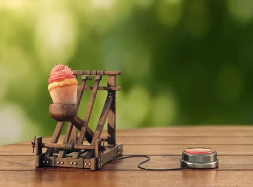 Tymbark Fruktajl - spot z wyrzutnią owoców