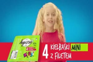 Dziecięca reklama kiełbasek Degustino