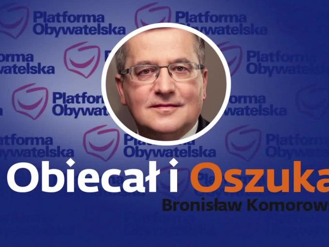 Bronisław Komorowski obiecał i oszukał - spot Andrzeja Dudy
