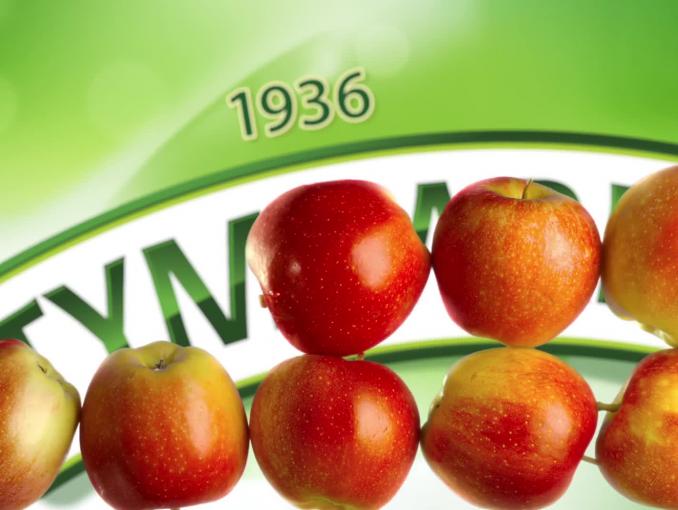 Tłoczenie jabłek z uczuciem reklamuje sok Tymbark