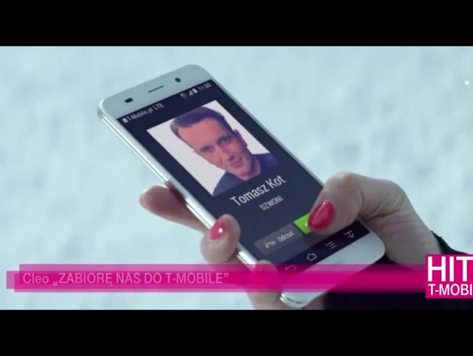 Cleo z Tomaszem Kotem reklamuje promocję w T-Mobile na Kartę
