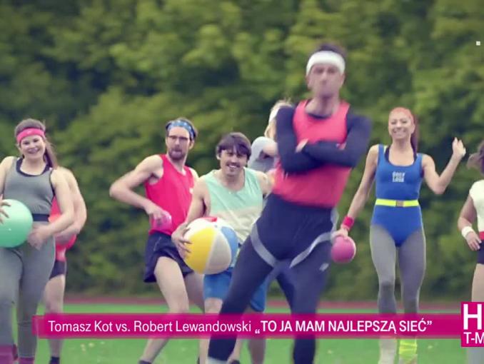 Tomasz Kot i Robert Lewandowski śpiewają „Blurred Lines” w reklamie T-Mobile