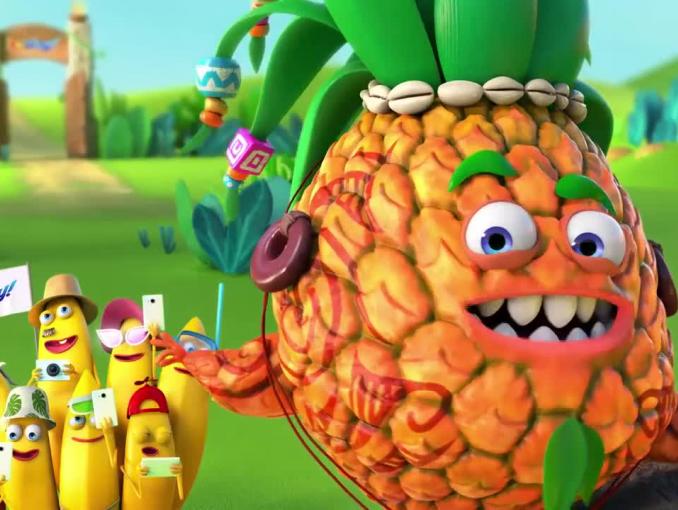 Ananas leci na banany - spot Kubuś Play