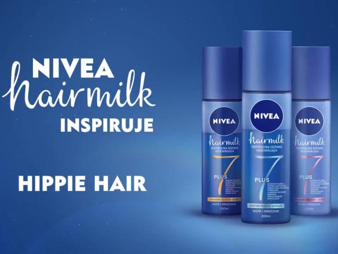 Nivea Hairmilk - spot z Macademian Girl w stylu hippie