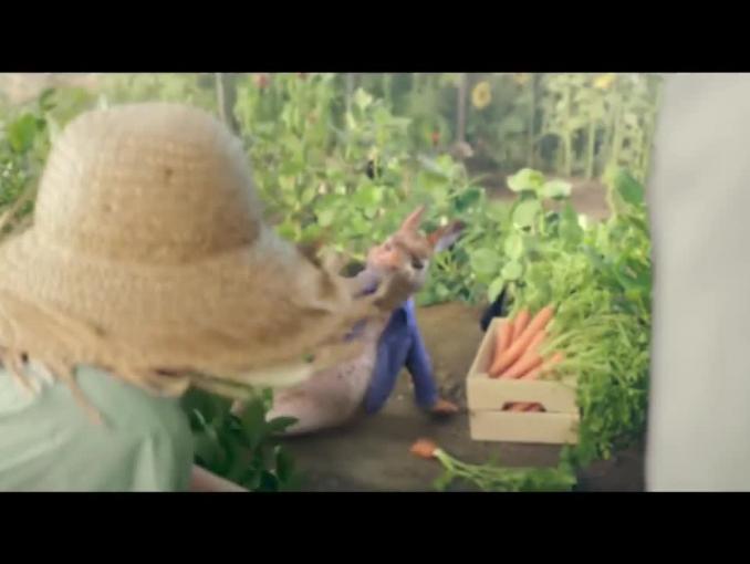 Szymon Majewski rozmawia z królikiem w reklamie Mix Boxu w Plusie