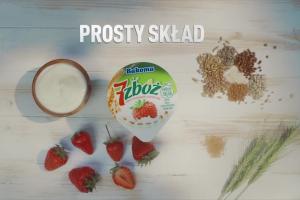 „Prawdziwa moc pełnych ziaren zbóż” w reklamie Bakomy 7 Zbóż