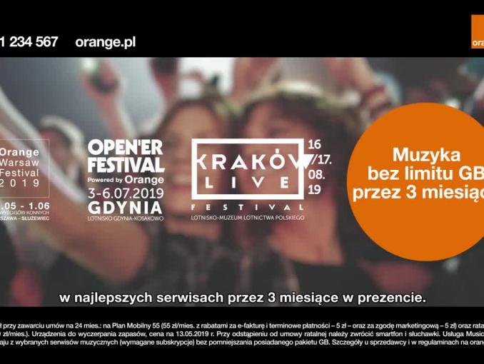 Letnie festiwale i muzyka bez limitu GB w spocie Orange