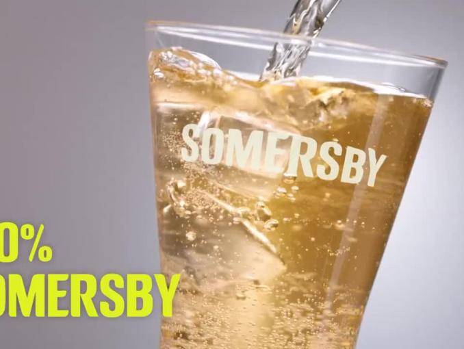 Piwo Somersby Pear 0,0% - reklama