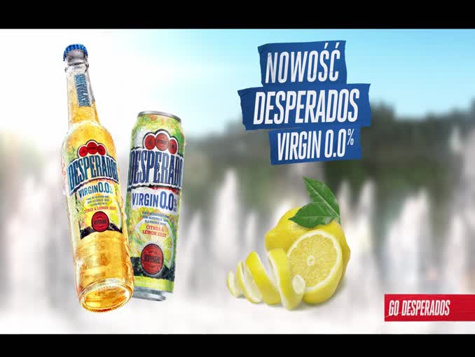 Bezalkoholowy Desperados Virgin 0.0% - reklama 
