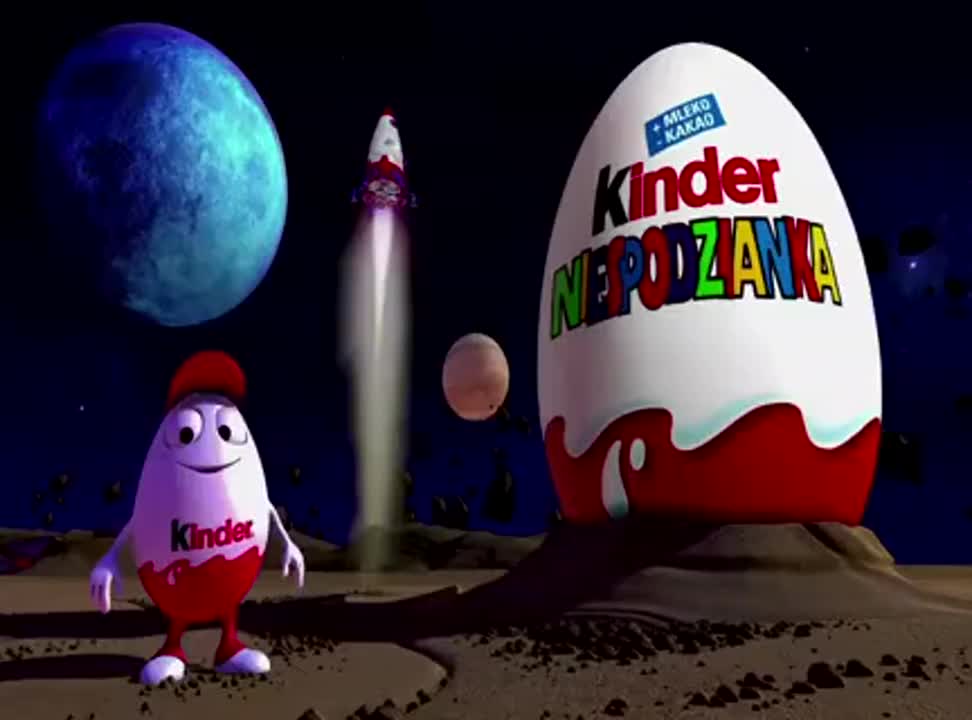 Kinder Niespodzianka - reklama z misja w kosmos