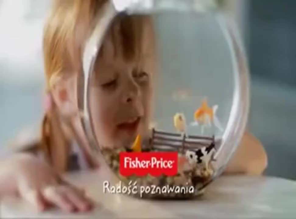 Reklama zabawek Little People marki Fisher Price