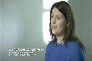 Polska żywność w Biedronce - reklama mleka