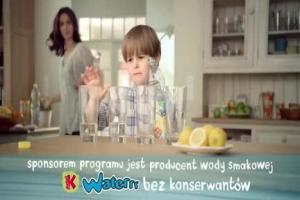 Mały Miecio nie uznaje konserwantów - reklama wody Kubuś Waterrr
