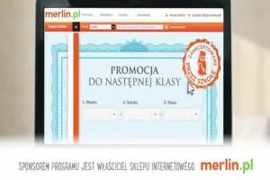 Promocja do następnej klasy - reklama Merlin.pl