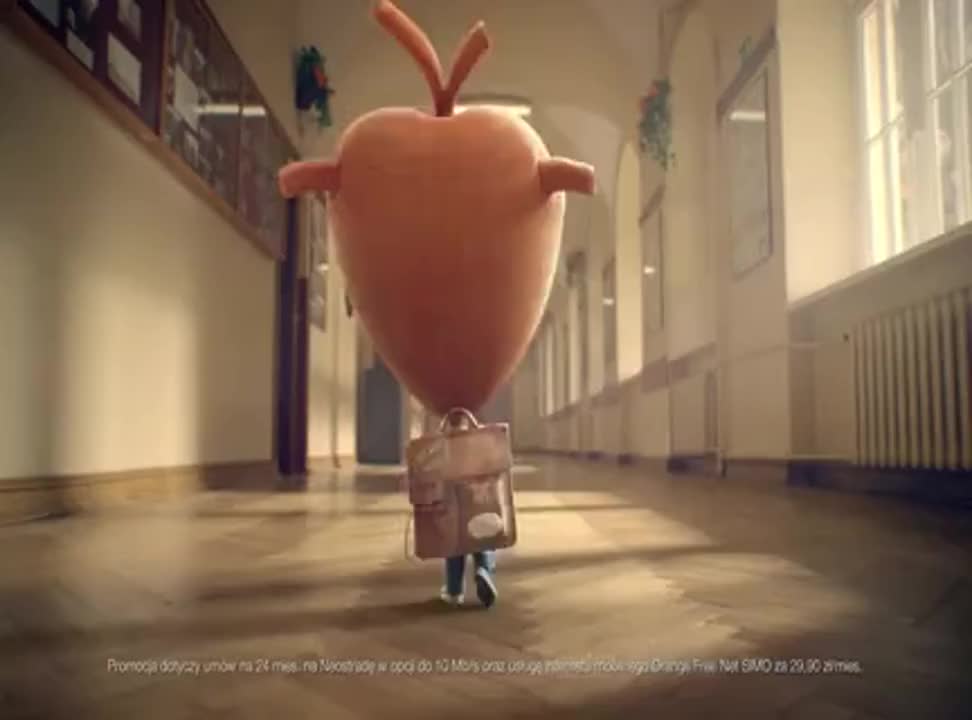 Serce i Rozum wolą tablet zamiast zeszytu w reklamie Orange