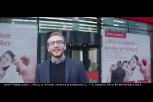Piotr Adamczyk reklamuje konto dla każdego w eurobanku