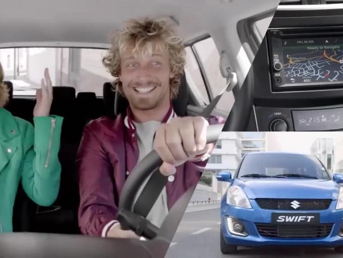 Reklama Suzuki Swift pokazująca, że „każdego dnia możesz więcej”