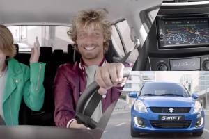 Reklama Suzuki Swift pokazująca, że „każdego dnia możesz więcej”
