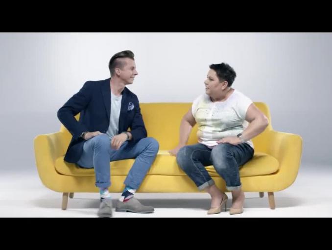 Dorota Wellman i Karol Okrasa w reklamowym talk show Lidla