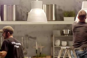 Dorota Wellman jako kucharka, a Karol Okrasa dziennikarz w reklamach Lidla - making of