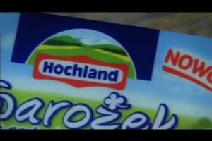 reklama twarożku Hochland z warzywami