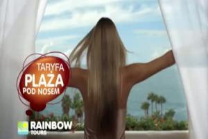 Plaża pod nosem - reklama Rainbow Tours