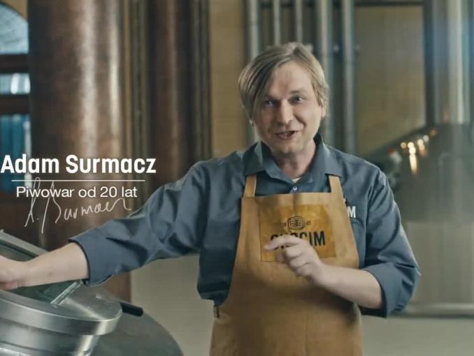 "Tu się warzy z zasadami" - reklama piwa Okocim